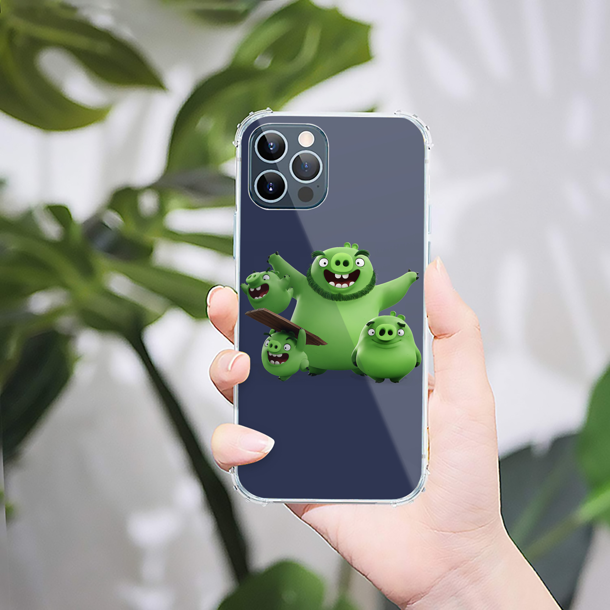 （画像用） Angry Birds アングリーバード 【iPhone 12シリーズ対応】透明スマホケース（クリアソフトケース）